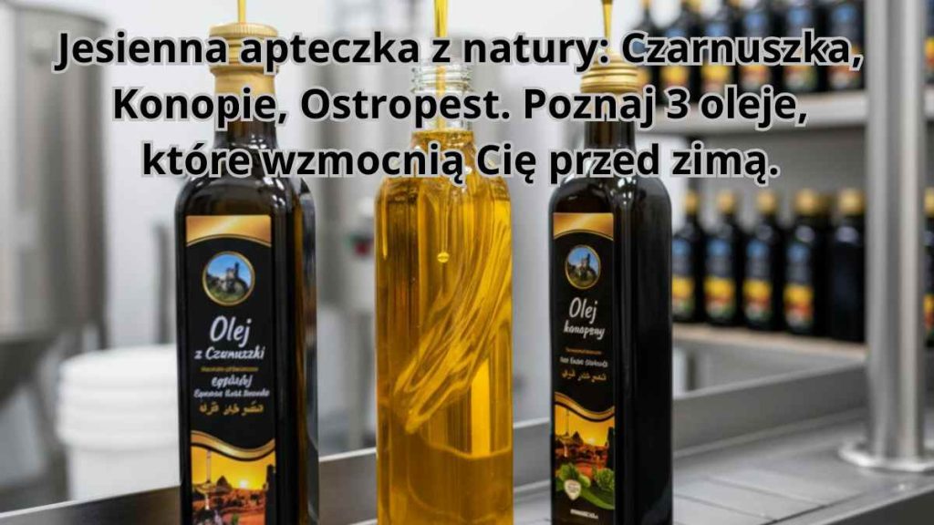 Jesienna apteczka z natury: Czarnuszka, Konopie, Ostropest. Poznaj 3 oleje, które wzmocnią Cię przed zimą.
