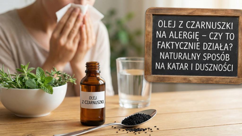 Olej z czarnuszki na alergię: Naturalny antyhistaminik. Jak stosować i dawkować?