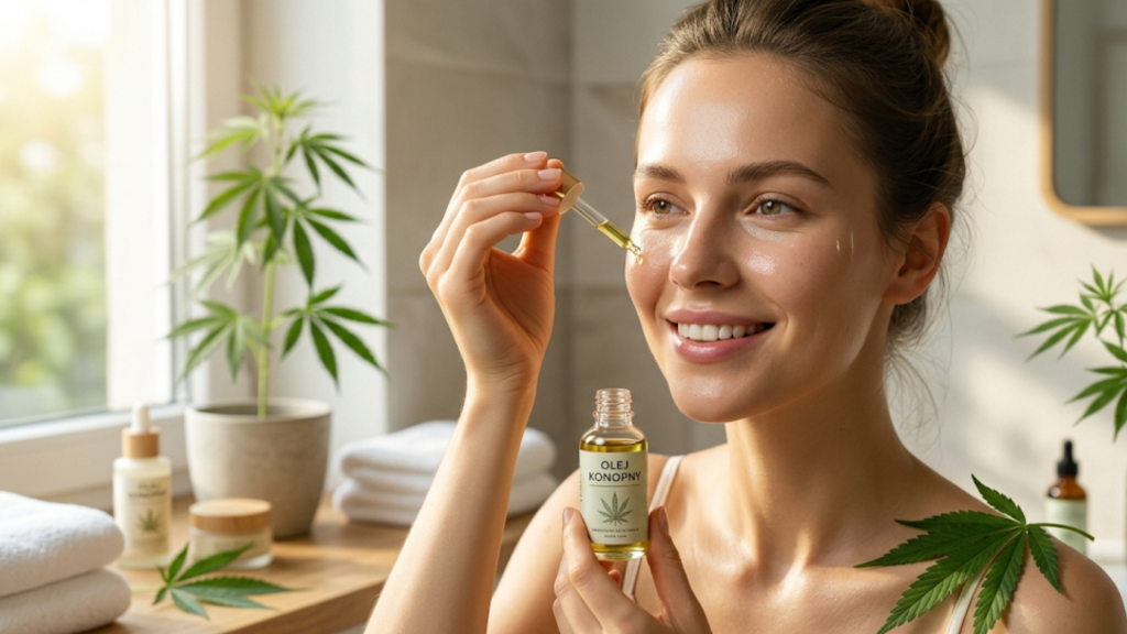 Olej konopny – właściwości na skórę, trądzik i AZS | Oleje z Jury