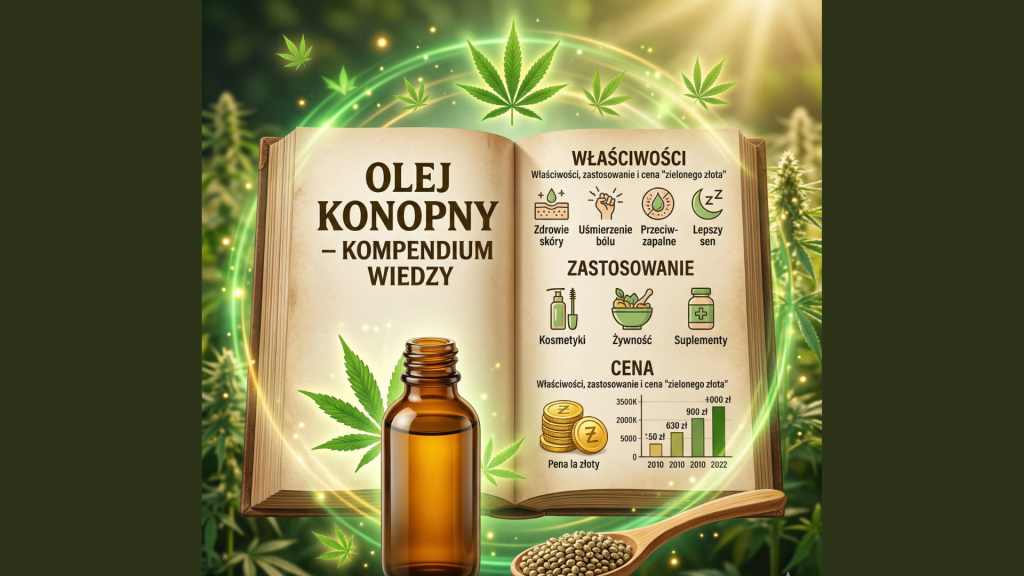 Olej konopny – kompendium: właściwości, zastosowanie, cena | Oleje z Jury