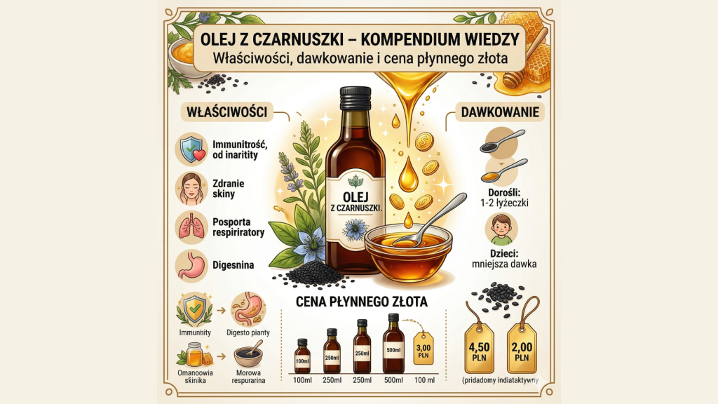 Olej z czarnuszki – kompendium: właściwości, dawkowanie, cena | Oleje z Jury